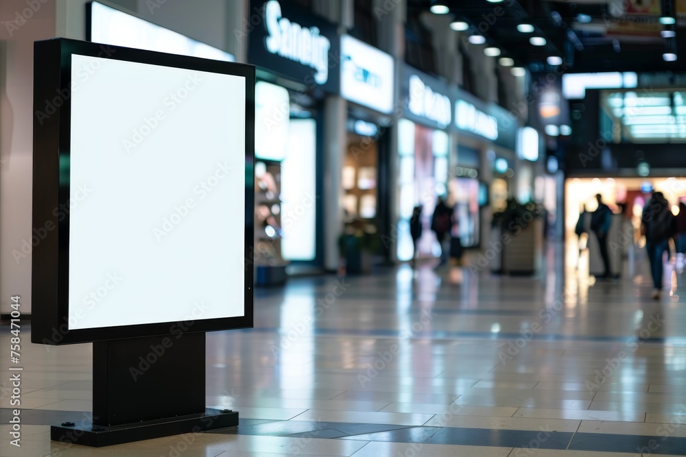 Billboard in shopping mall Billboard in shopping mall