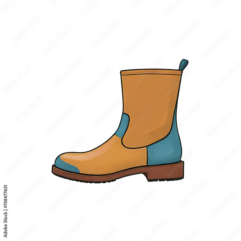 Boot Hand Drawn Cartoon Style Illustration Boot Hand Drawn Cartoon Style Illustration