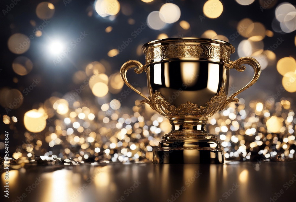 winner cup poduim cup award winner sport achievement presentation trophy trendy pedestal victory championship game metal isolated ceremony new prize success succeed luxury champion goal best object - obrazy, fototapety, plakaty 