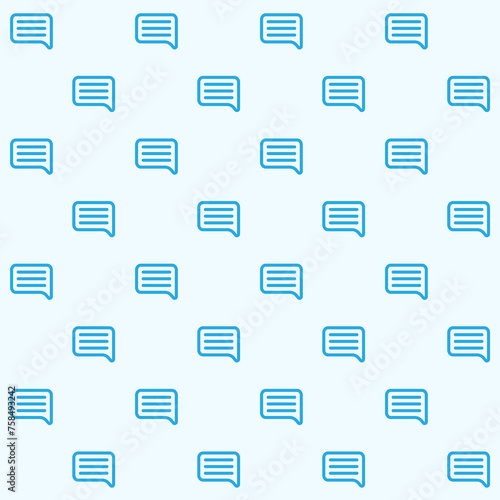 Bubble Text Vector Seamless Pattern