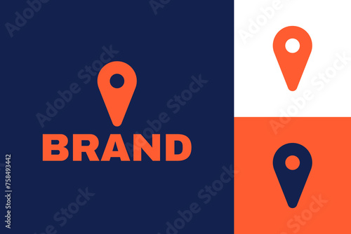 Map Pointer Pin Point Vector Logo Template
