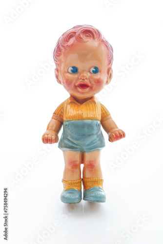Принти на полотні Vintage boy rubber doll squeaky toy