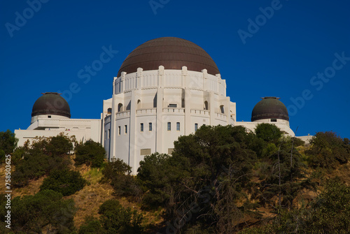 Griffith Observatory, LA, California. Observatory on a hill...