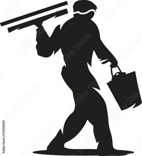 ndustrial alpinists set. Workers suspended on ropes, hanging on harness. Professional climbers with equipment and tools work at height. Flat vector illustrations isolated 