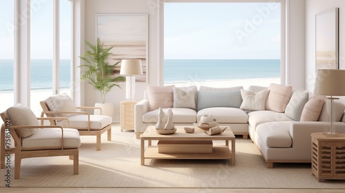 Interior composition of modern urban living room with sophiticated palettern  © Faisal