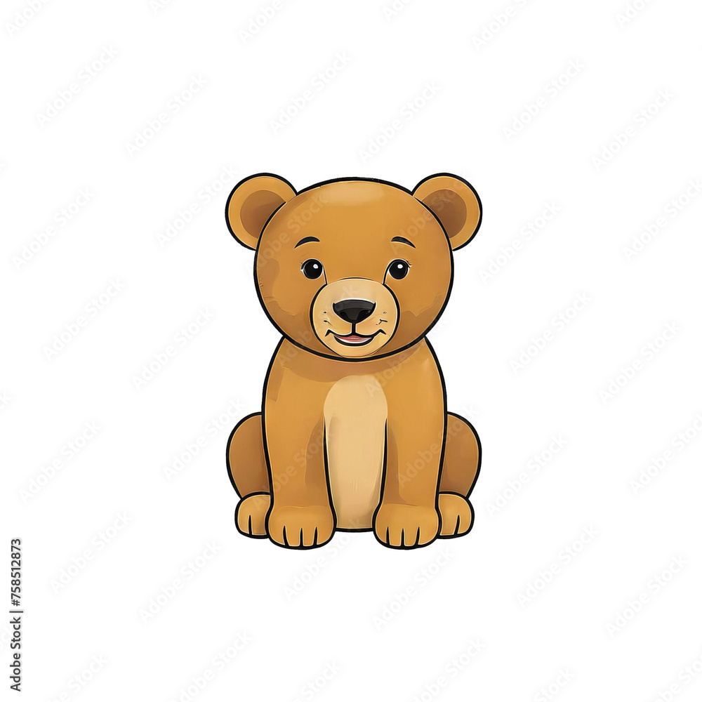 Cub Hand Drawn Cartoon Style Illustration Cub Hand Drawn Cartoon Style Illustration