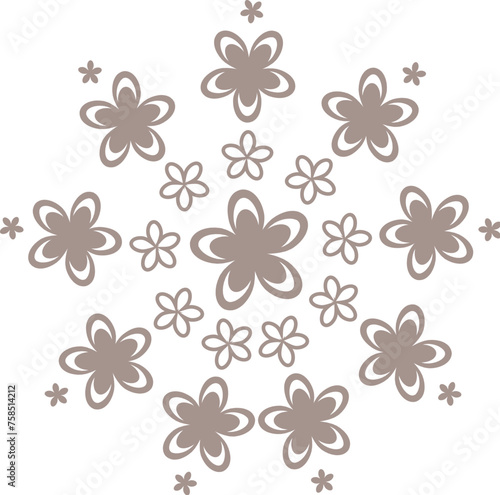 Decorative floral element