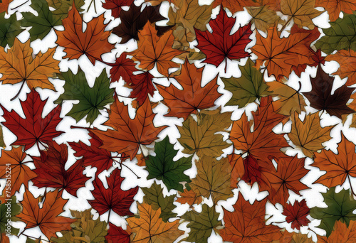 leaves pattern Endless Maple seampless photo