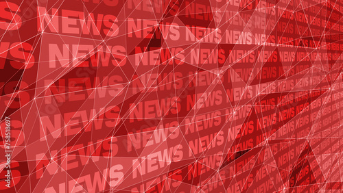 News background and connected lines global report on breaking story with red superscription and news title photo