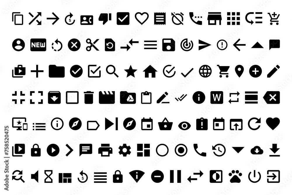 Essential icons Essential icons