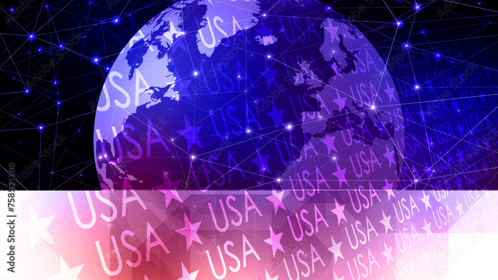 American backdrop with USA letters and stars modern political presentation of united states American backdrop with USA letters and stars modern political presentation of united states