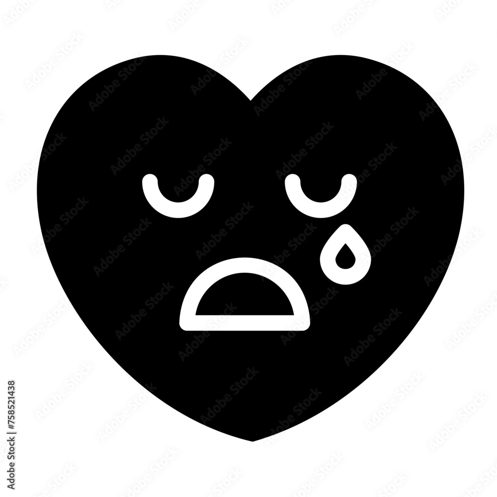 tear glyph icon tear glyph icon