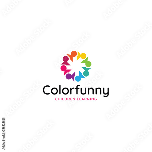Colorfunny abstract colorful logo