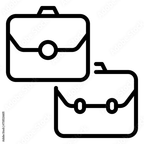 B2B icon, line icon style