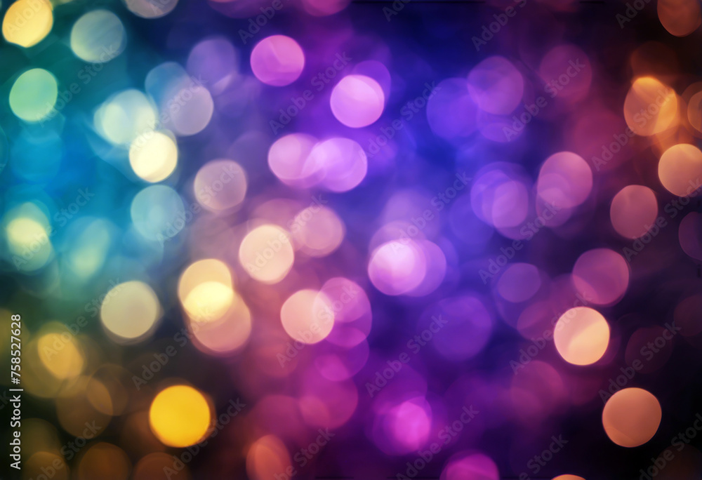 Blurred background light bright Defocused texture points Circular Bokeh Colorful abstract