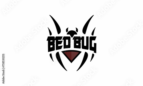 bed bug icon logo vector 