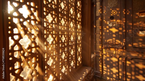 Soft warm lighting casts a cozy glow over the control panel as rays of sunlight filter in through the windows highlighting the intricate designs etched into the panels surface.