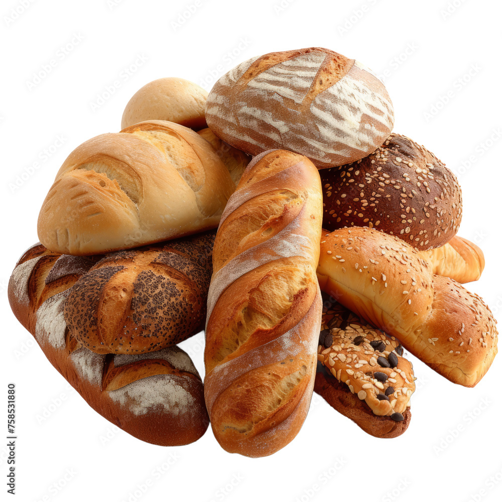 assortment of baked bread assortment of baked bread
