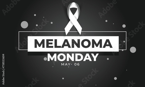 Melanoma Monday. background, banner, card, poster, template. Vector illustration.