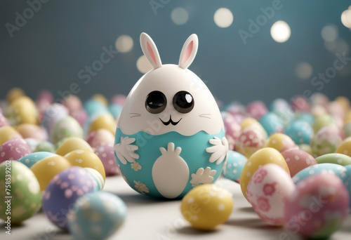 egg cartoon background white easter funny isolated Smile Bad Good Face Crazy Design Art Illustration Spring Light Happy Color Character Cute Graphic Eye