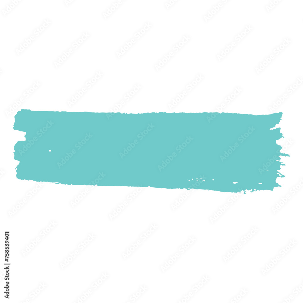 blue green shade paint brush stroke