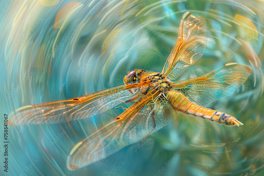dragonfly overtaking utilizing rear curtain sync for dynamic motion effect dragonfly overtaking utilizing rear curtain sync for dynamic motion effect