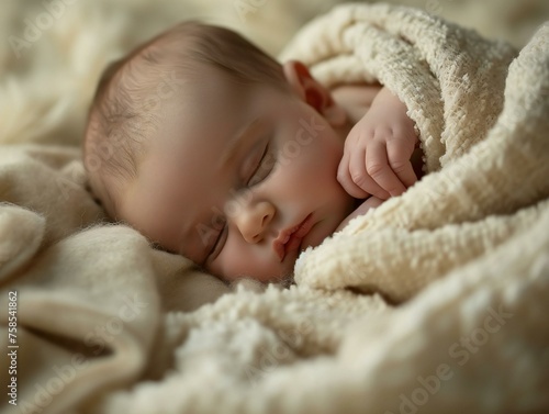 Newborn Bliss in a Cozy Blanket