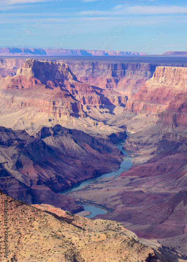 View of the Grand Canyon and Colorado River View of the Grand Canyon and Colorado River