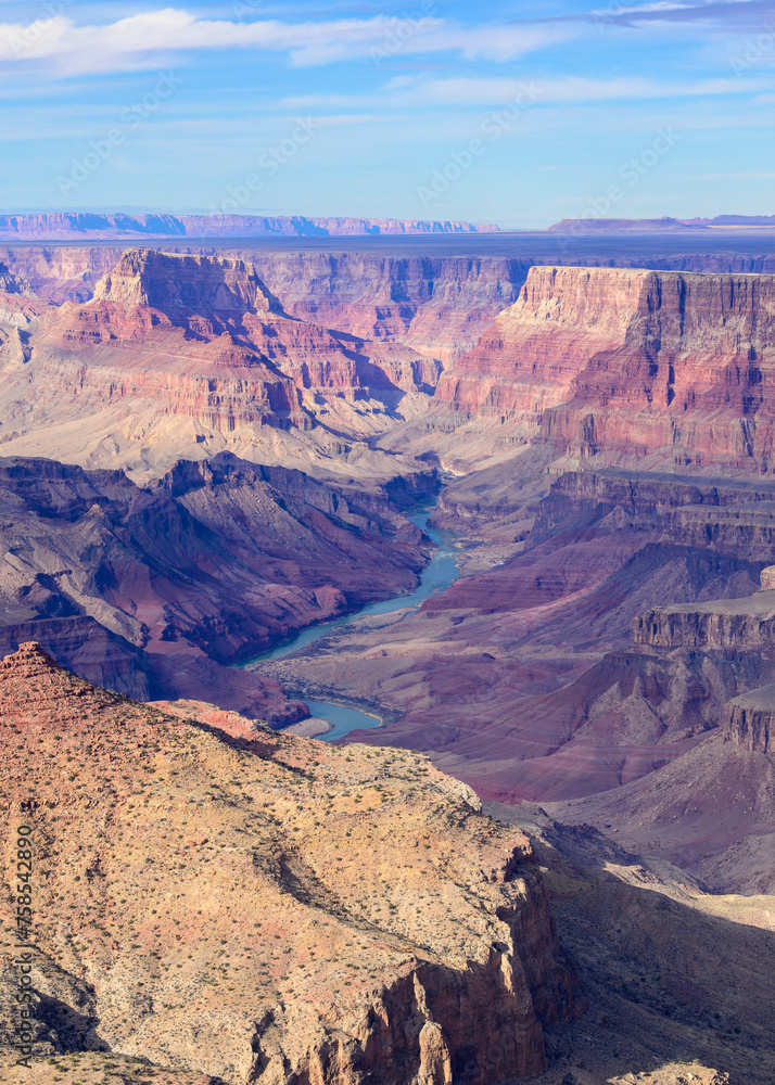 View of the Grand Canyon and Colorado River View of the Grand Canyon and Colorado River