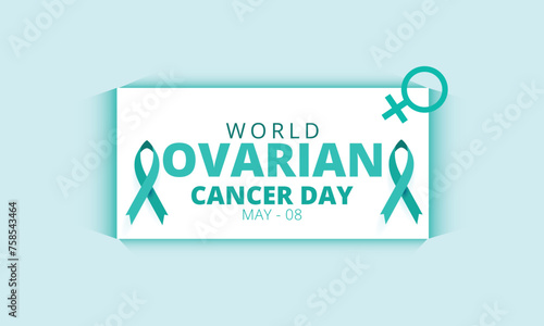 World Ovarian Cancer Day. background, banner, card, poster, template. Vector illustration.