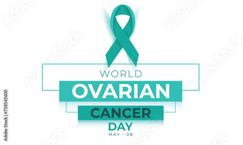 World Ovarian Cancer Day. background, banner, card, poster, template. Vector illustration.