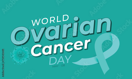 World Ovarian Cancer Day. background, banner, card, poster, template. Vector illustration.