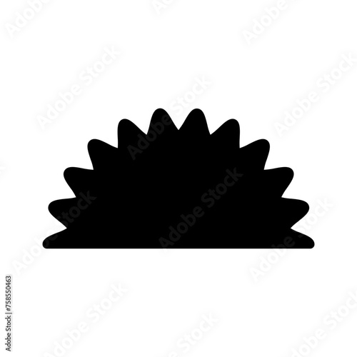 Vector solid black icon for Wiggle