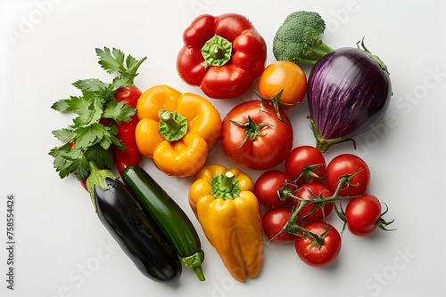 Vibrant Vegetables Display: A Feast of Freshness and Flavor © TEERAWAT