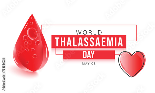 World Thalassaemia day. background, banner, card, poster, template. Vector illustration. photo