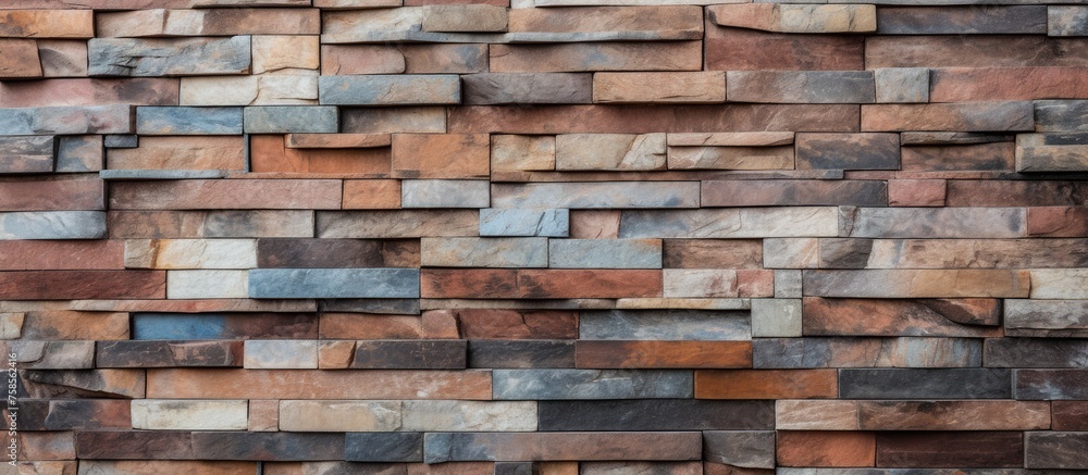 A detailed shot of a wooden brick wall showcasing the craftsmanship of this composite material used in building. The intricate design adds artistry to the buildings facade A detailed shot of a wooden brick wall showcasing the craftsmanship of this composite material used in building. The intricate design adds artistry to the buildings facade