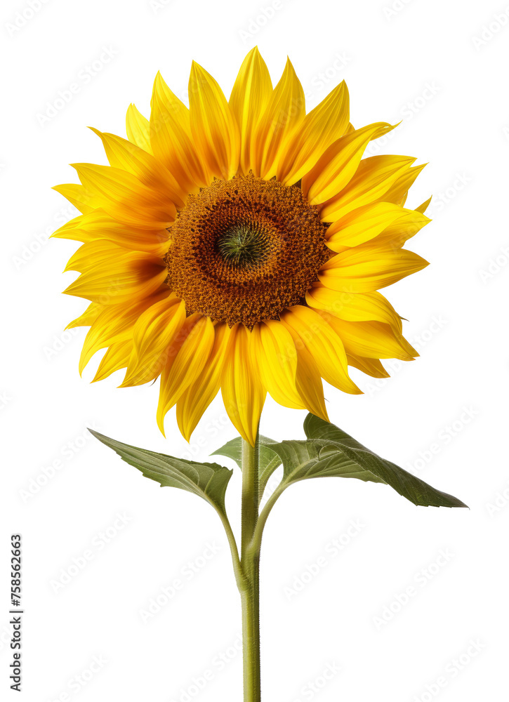 Obraz premium sun flower isolated on transparent background