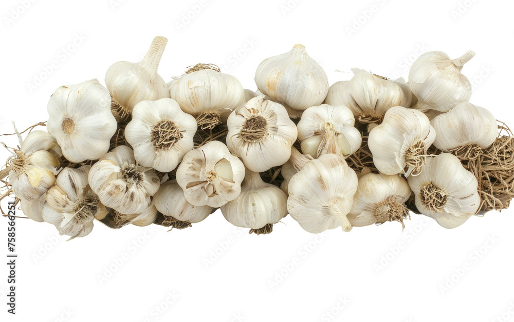 The Alluring Aroma of Garlic isolated on transparent Background The Alluring Aroma of Garlic isolated on transparent Background