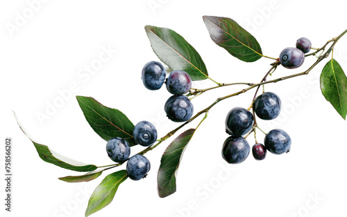 Leaves of Fruit Trees isolated on transparent Background