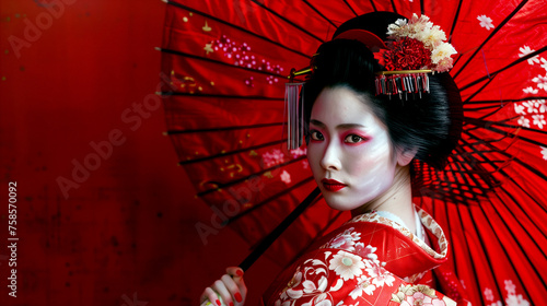 Portrait of a Japanese Geisha