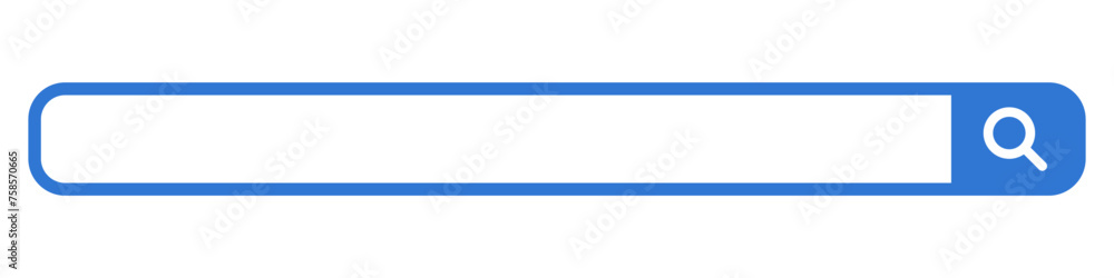 Blue search bar. Internet search box. Vector. Blue search bar. Internet search box. Vector.