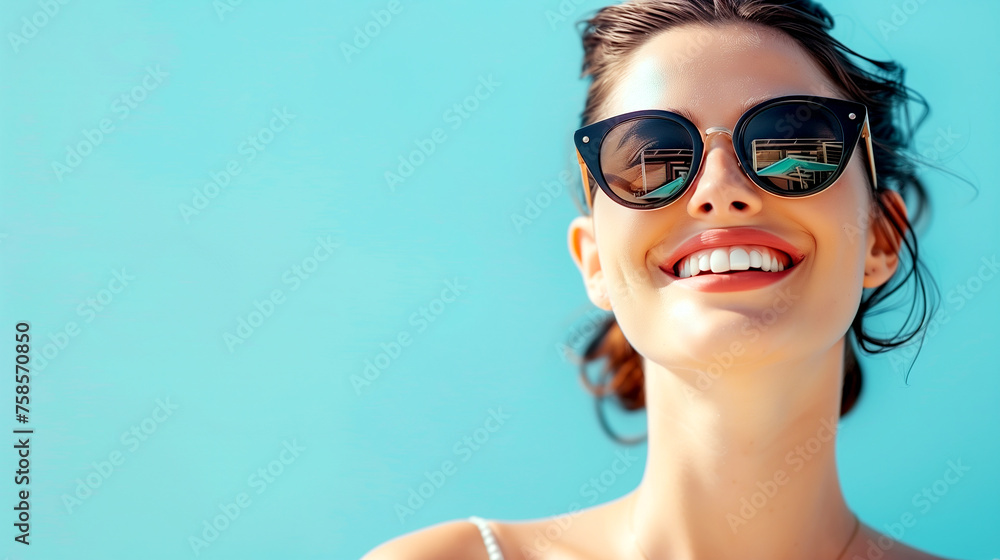 Portrait of a Woman with Sunglasses Portrait of a Woman with Sunglasses