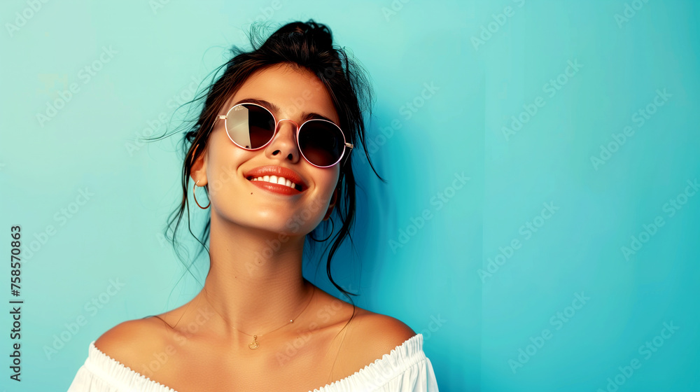 Portrait of a Woman with Sunglasses Portrait of a Woman with Sunglasses
