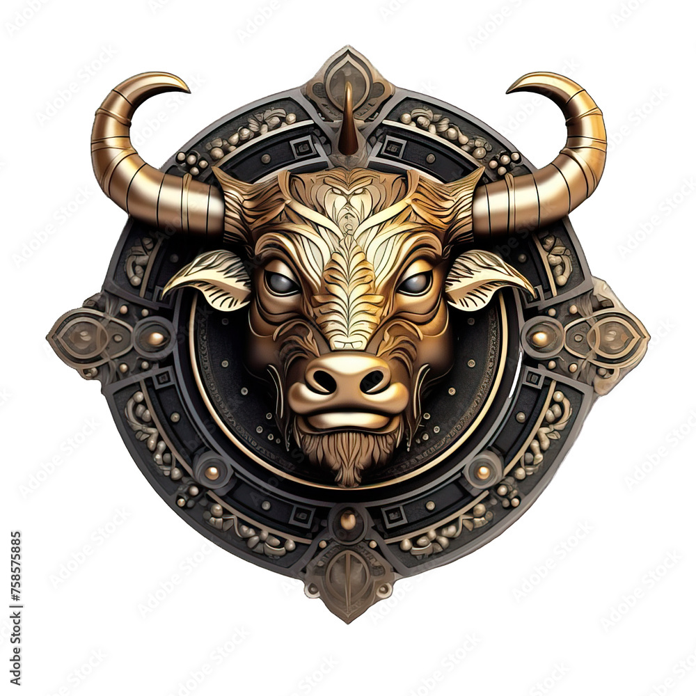 Zodiac Horoscope: Taurus symbol isolated on white background Zodiac Horoscope: Taurus symbol isolated on white background