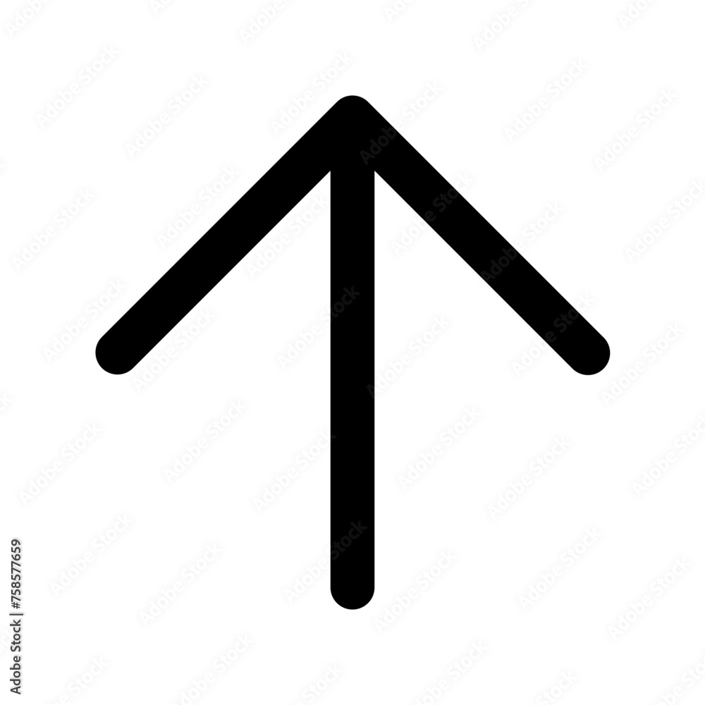 Up arrow icon in outline style. Simple direction symbol vector illustration — pixel-perfect icon. Up arrow icon in outline style. Simple direction symbol vector illustration — pixel-perfect icon.