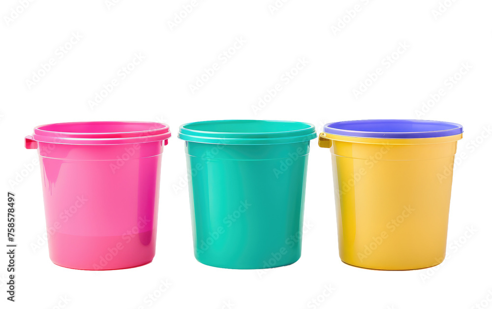 Bin of Plastic isolated on transparent Background Bin of Plastic isolated on transparent Background