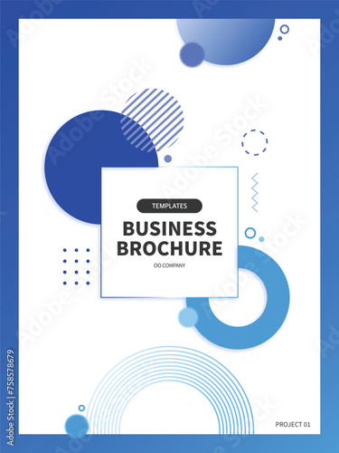 비즈니스 브로슈어 표지 템플릿 08