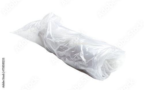Plastic Wrap for Food Preservation isolated on transparent Background