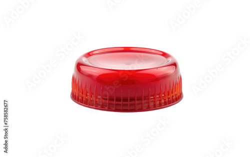 Plastic Cap for Red Bottles isolated on transparent Background photo