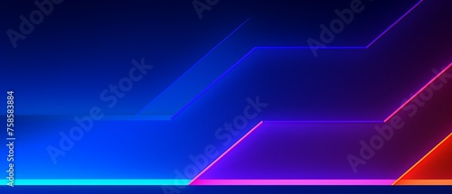 Digital background with futuristic hexagonal patterns, illuminated by dynamic neon lights and cyber intelligence